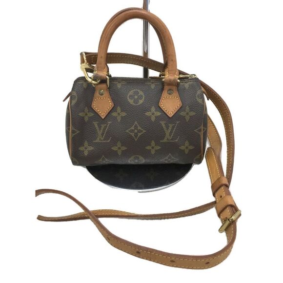 Louis Vuitton Mini Speedy Monogram Canvas Brown Shoulder Bag - Picture 1 of 6